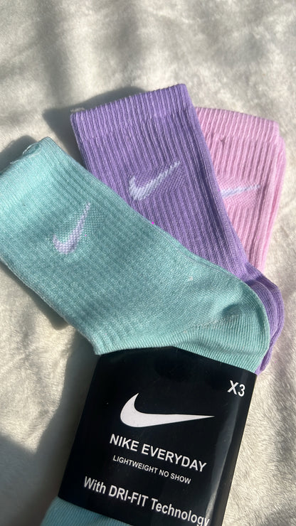 3 pares de calcetines Nike Lila/verde/rosa 💜💚🩷