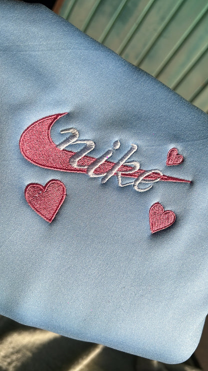 Sudadera Nike corazón azul pink 💖