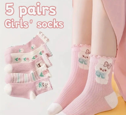 5 pares de tines pink