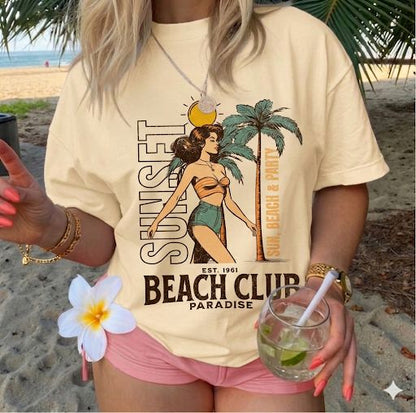 Playera Summer Beige UNITALLA🌴🥥🌊🏖️☀️