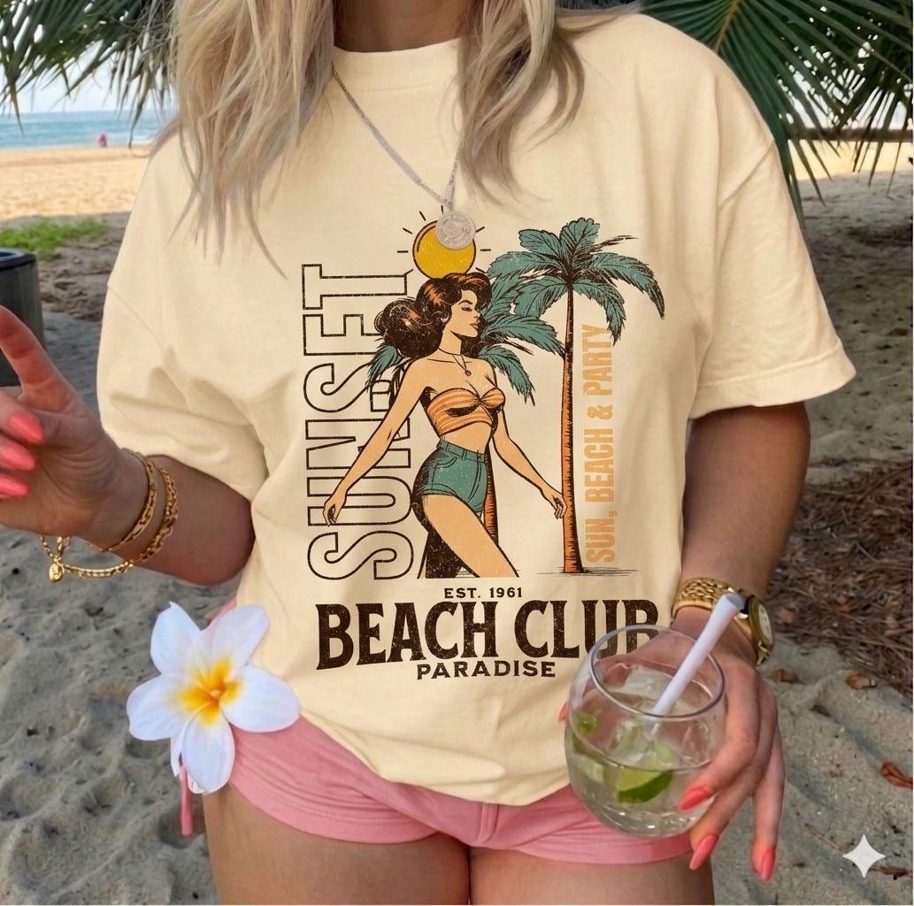 Playera Summer Beige UNITALLA🌴🥥🌊🏖️☀️