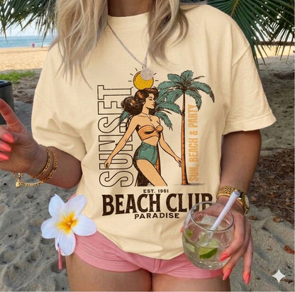 Playera Summer Beige UNITALLA🌴🥥🌊🏖️☀️