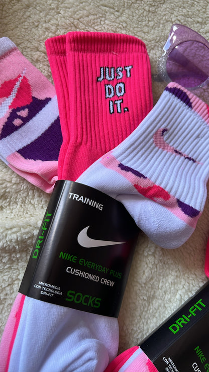 3 pares de calcetines Neón Pink  💖