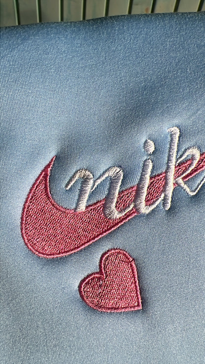Sudadera Nike corazón azul pink 💖