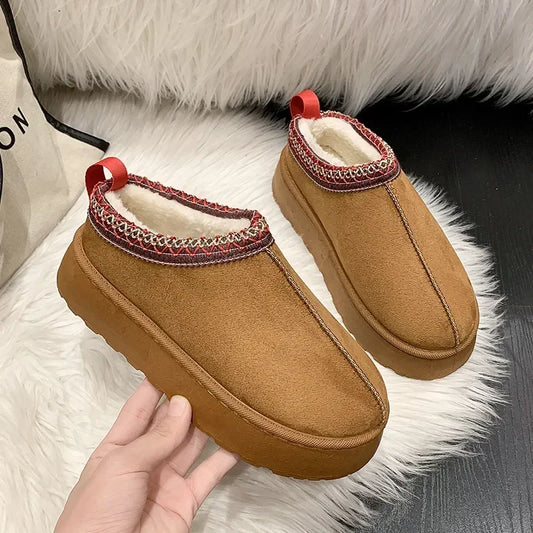 UGG Botas de nieve cálidas para mujer Genuine