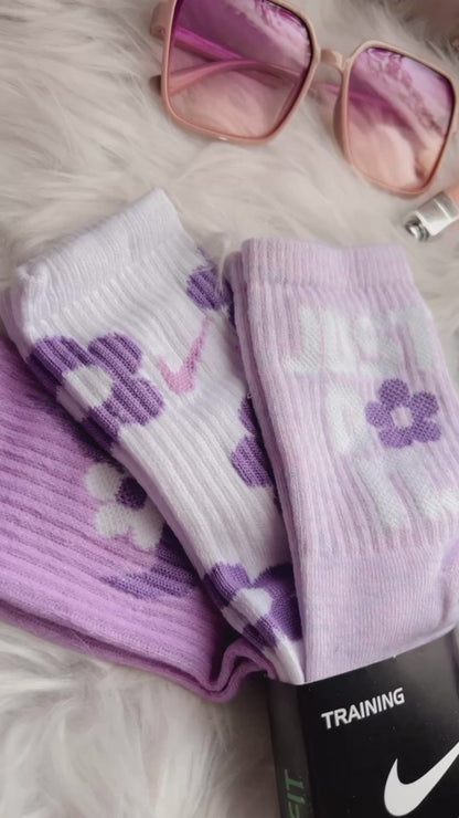 3 pares de calcetines Lila kiut